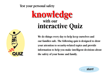 Test your personal safety KNOWLEDGE with our interactive Quiz